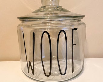 glass dog food storage