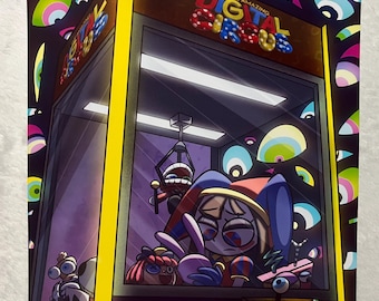 The Amazing Digital Circus Art Print: Pomni Claw Machine