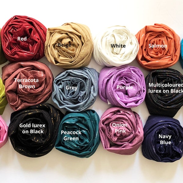 Soft Cotton Lurex Scarves for Women Soft Pure light 100 percent Cotton Solid Neck Scarves/Stoles/Wraps/ Hijabs