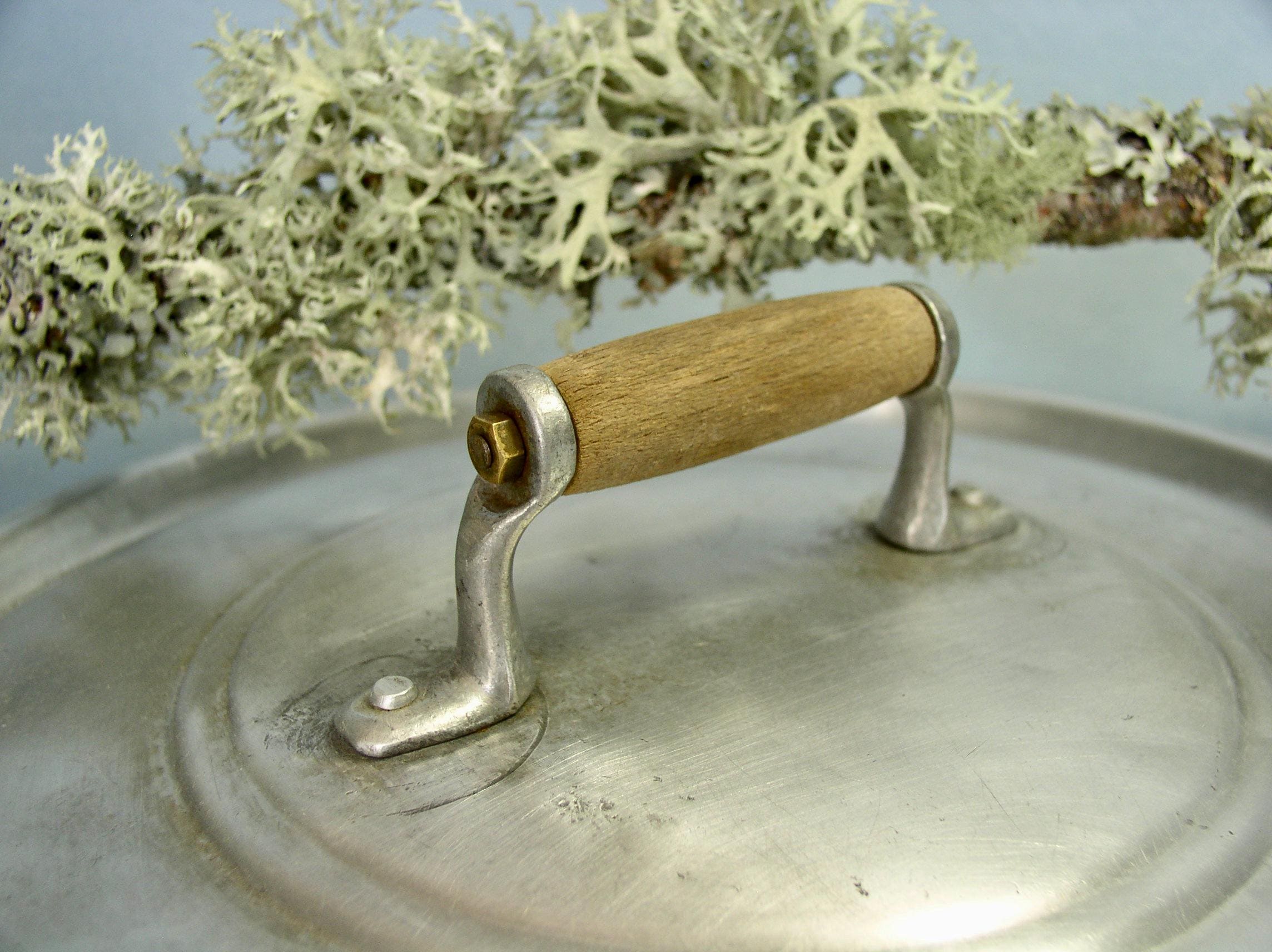 Passoire Louche émaillée Vintage – Jaune – Années 1960 – Ustensile Cuisine Rétro
