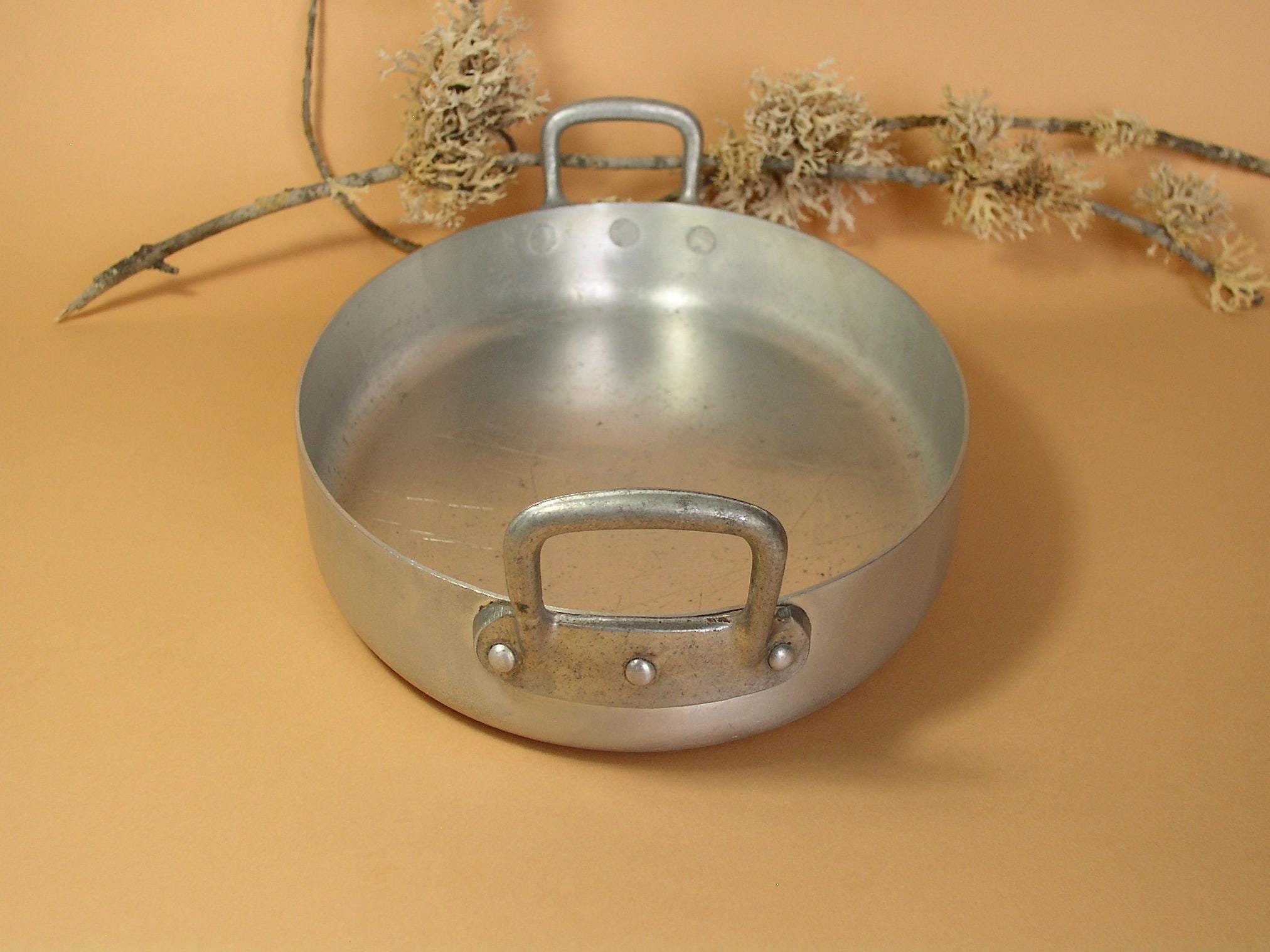 Dessous De Plat Carré Ancien - Aluminium Ajouré - Objet Déco Cuisine Vintage