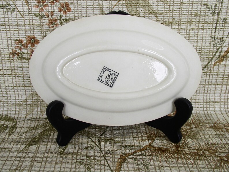 Old Dish SALINS,FRANCE Small Dish in Vintage Ceramics France.Plat de Service Blanc Deco Fleur.Plat Ironstone France ArtyEpicurean.