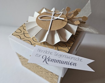 Communion gift, confirmation gift, confirmation gift, money gift, explosion box