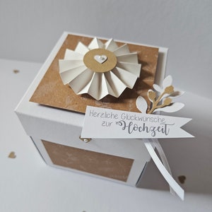 Geldgeschenk Hochzeit, Explosionsbox, Hochzeitsgeschenk, Geldgeschenk Brautpaar, Hochzeitsgeschenk personalisiert