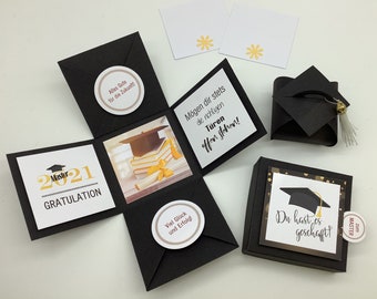 Master's degree gift, congratulations on your graduation, master's degree, school graduation, professional qualification, BA studies, diploma, bachelor's degree, exam