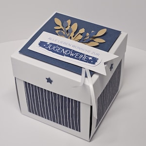 Jugendweihe Geschenk Junge, Geldgeschenk Jugendweihe, Explosionsbox Jugendweihe