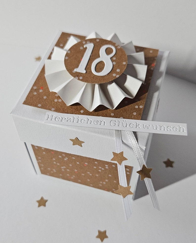 18th birthday girl money gift, explosion box birthday, birthday card image 8