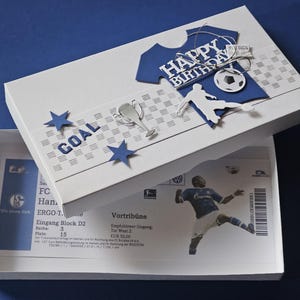 Fußball Tickets verpacken, Verpackung für Stadion Tickets