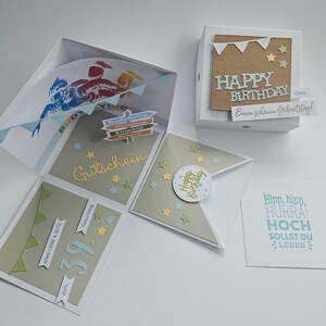 Bodyflying voucher packaging, birthday gift for a boy, explosion box skydiving, birthday voucher, bodyflying gift image 4