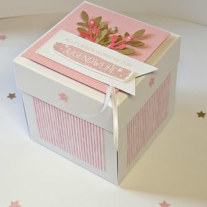 Jugendweihe Geschenk Mädchen, Geldgeschenk zur Jugendweihe, Explosionsbox Jugendweihe