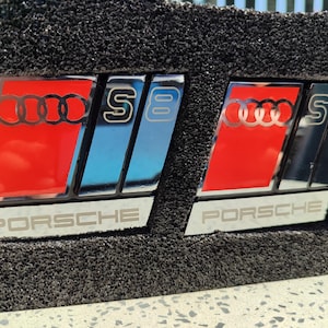 Audi S4 / S6 / S8  Front Grill Badge set ( customizable)
