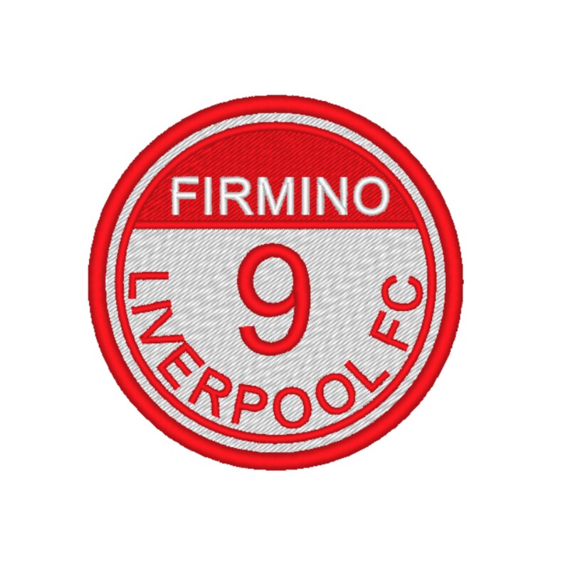 Embroidered Patch/Badge. Liverpool FC. Football player and number. SALAH FIRMINO