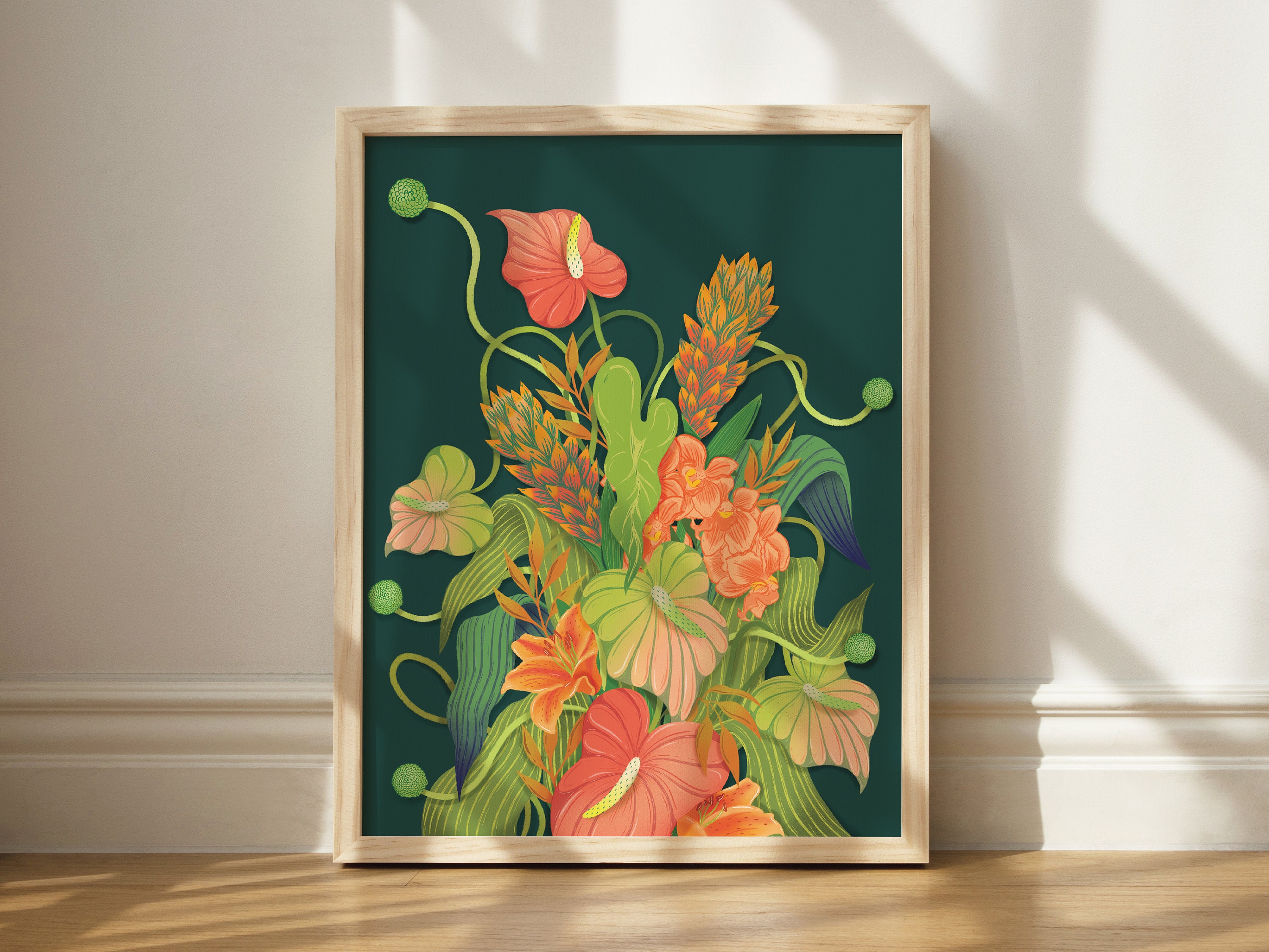 Guava Tropic Bloom - Botanical Art