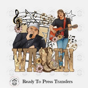 Wallen Western- Singer DTF Transfer Prints- Ready To Press
