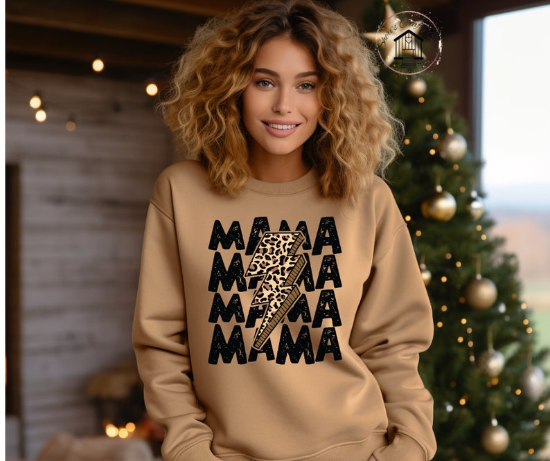 Mama Leopard Lightning DTF Transfer, Ready to Press - Etsy