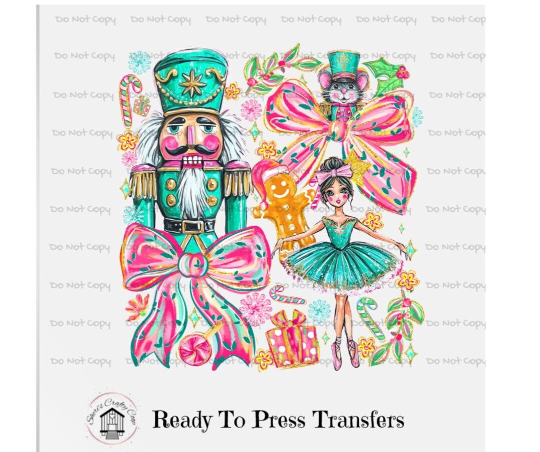 Retro Nutcracker Christmas- DTF Transfer Print- Ready to Press - Etsy