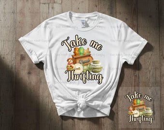 Take Me Thrifting-Breadbox Cottagecore Graphic, Shabby Chic Vintage HON DTF Transfer