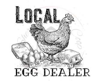 Local Egg Dealer DTF Transfer Print(Only) Ready To Press