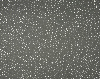 Cotton fabric dots dark gray white *from 10 cm*