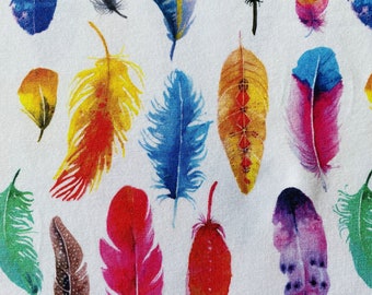 Jersey feathers white colorful *from 10 cm*