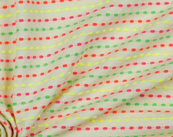 Jersey neon dots stripes *from 10 cm*