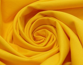 Jersey Uni gelb glatt ab 10 cm