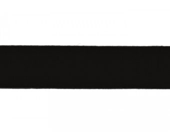 Baumwolljersey Schrägband schwarz