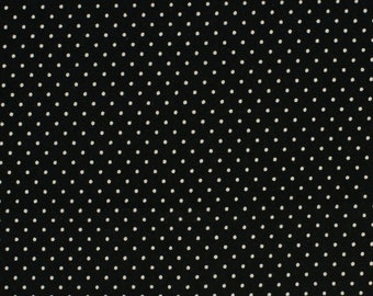 Cotton fabric dots night blue white *RESTSPIECES*