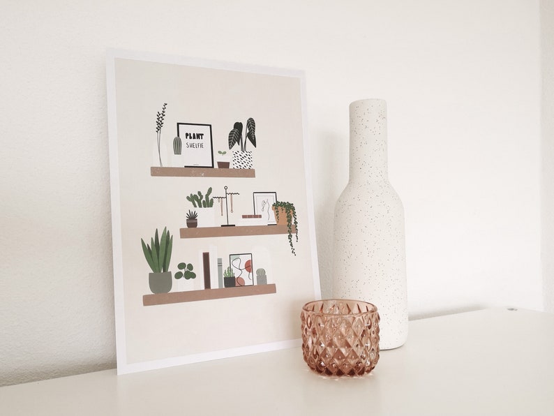 A4 ArtPrint Plant shelfie image 2