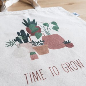 Fairtrade Tote Bag Illustration and Positive Quote image 4