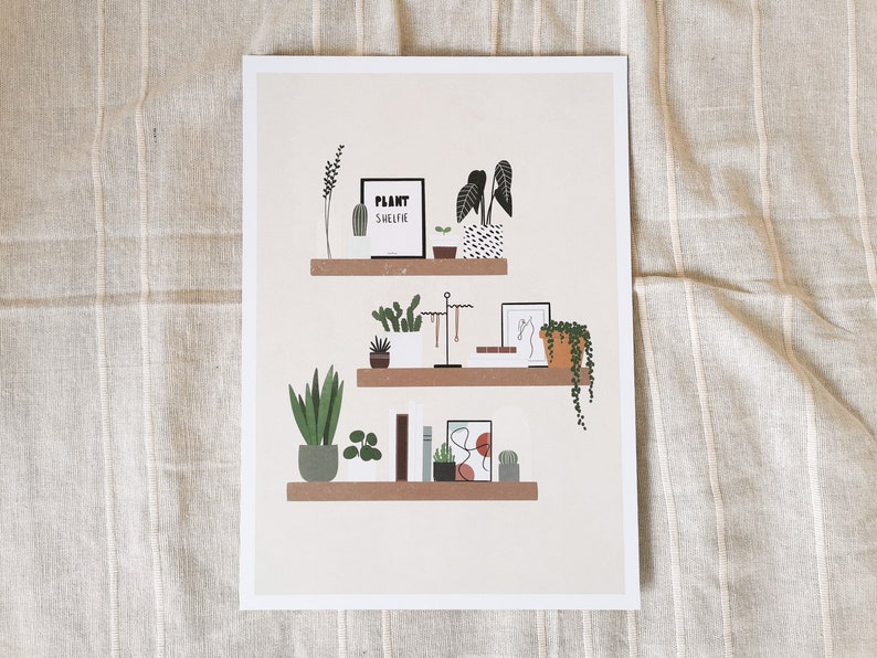 A4 ArtPrint Plant shelfie image 4