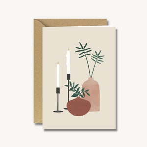 Illustrazione della pianta della cartolina d'auguri