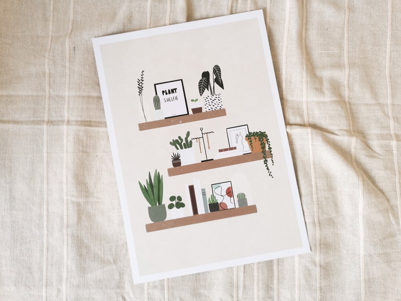 A4 ArtPrint Plant shelfie image 8