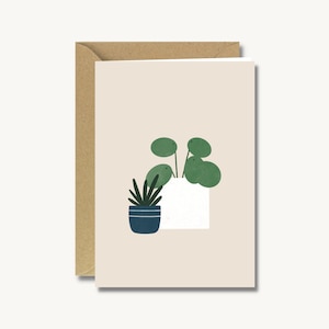 Wenskaart Plant Illustratie