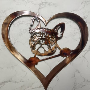 French Bulldog Metal Wall Art - Crafted in the USA