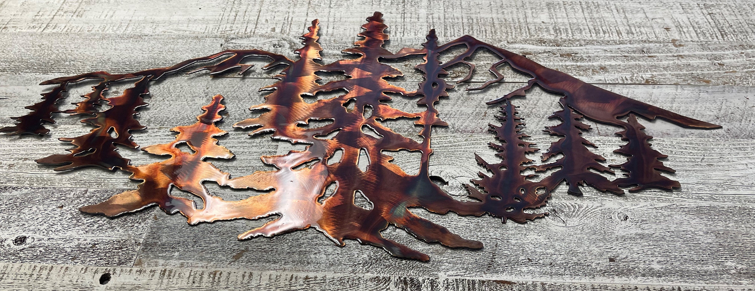 Arizona Mountain Scene Metal Wall Art Decor - Etsy