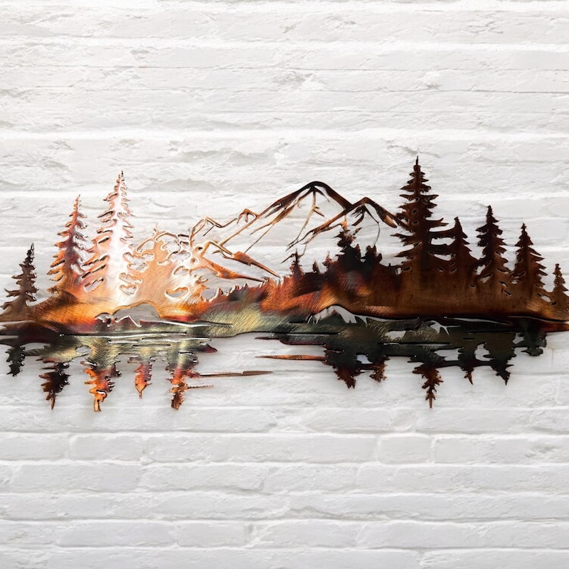 Metal Art Wall Mountains - Etsy