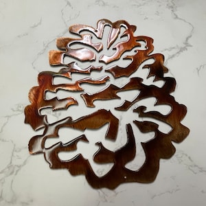 Pine Cone Metal Wall Art Accent/Décor - Handcrafted in the USA