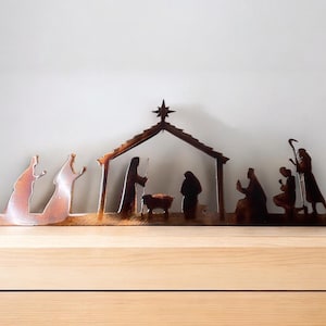 Nativity Metal Wall Decor, Nativity, Nativity Art, Nativity Scene