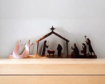 Nativity Metal Wall Decor, Nativity, Nativity Art, Nativity Scene