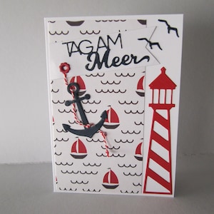 Day at the Sea Maritime greeting card for many occasions