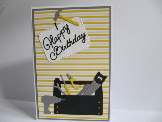 Joyeux Anniversaire Pour Le Bricoleur Etsy
