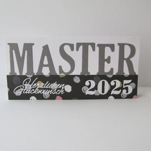 Glückwunschkarte zum MASTER Geldgeschenk