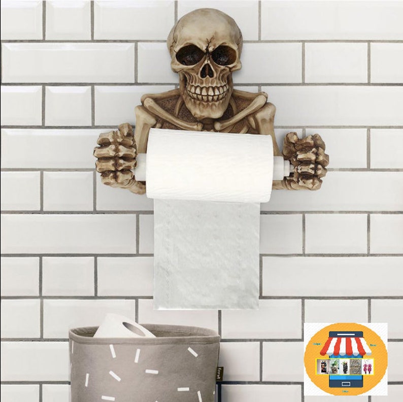 Spooky Skull Toilet paper holderMedieval Toilet Paper Holder Etsy