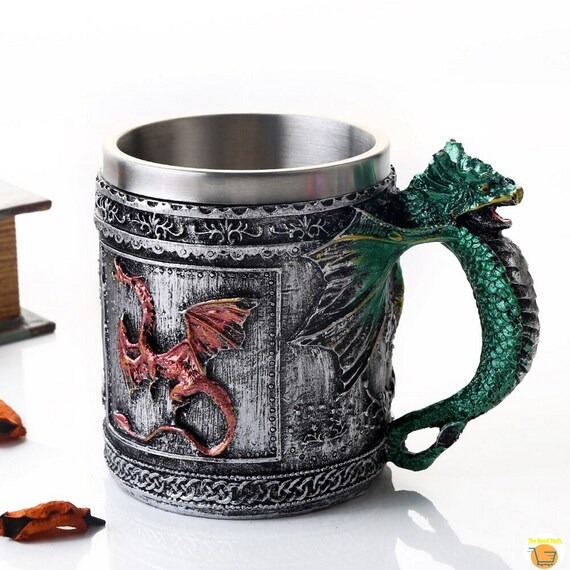 Handmade Dragons Coffee Mugfantasy Dragon Mugresin Dragon Etsy