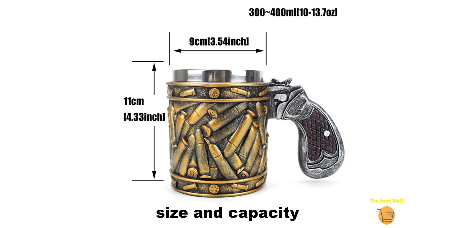 400Ml Gun mugGun Beer MugAmmo Bullet round shells for gun Etsy