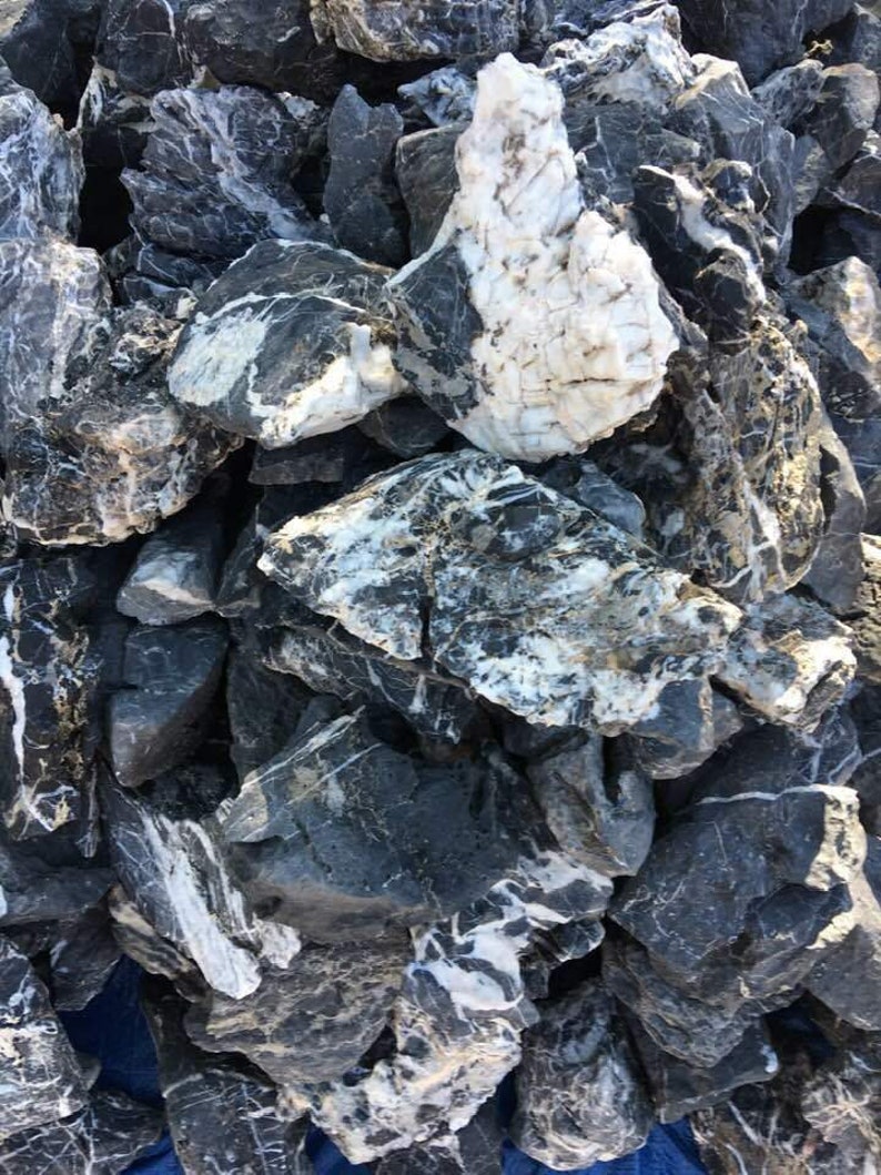 Black Seiryu Stone by the lb Aquarium Aquascaping Iwagumi | Etsy