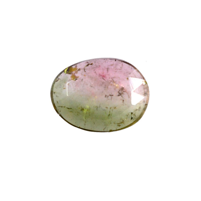 Natural Tourmaline Cabs 2.95 cts 8.5x11.5 mm 3.5 mm bi-color Natural Tourmaline Non-Treated Gems for making Beautiful Designer Jewelry 7608