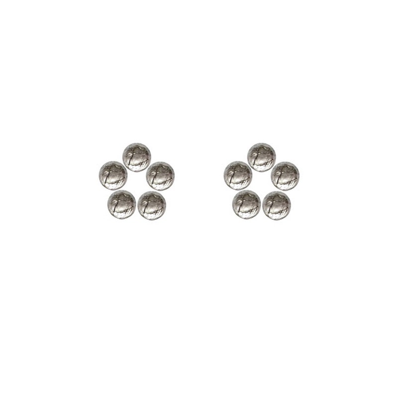 Natural Black Rutile Cabochon Round Faceted 5x5 mm Black Color Natural Loose Gemstones multi-quantity 2 pcs 5 pcs 10 pcs 15 pcs 20 pcs