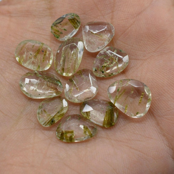 7 mm to 12 mm Approx Size Gemstone For Making Designer Jewelry Piece 5 Pcs per Lot Natural Wooden Rutile Faceted Polki Fancy Shape